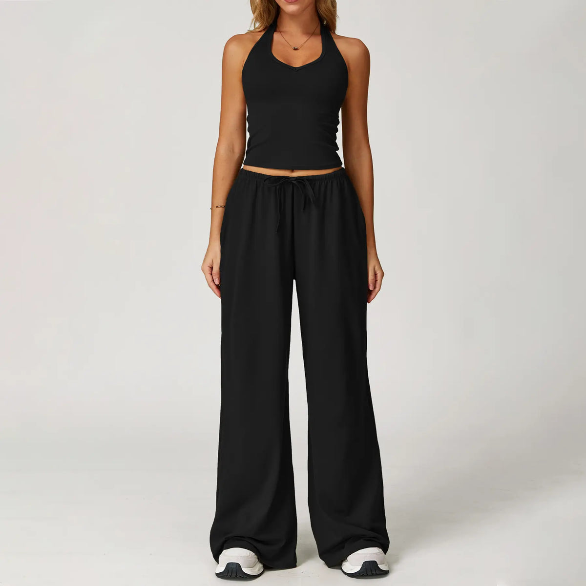 Purpose-Built Women's 2-Piece Athleisure Outfits - Polyester-Silk