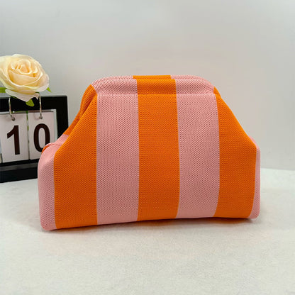 Space-Saving Women's Striped Cloud Handbag – Your New Go-To for Every