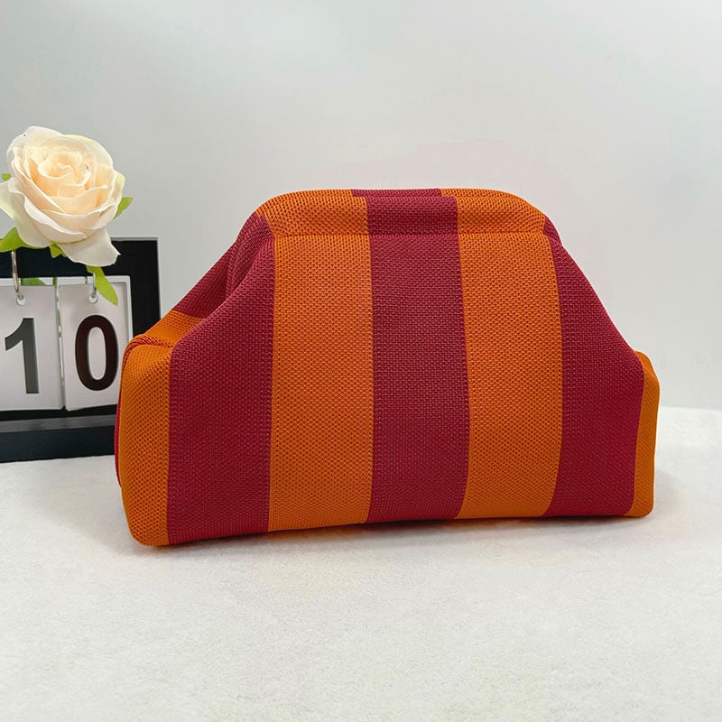 Space-Saving Women's Striped Cloud Handbag – Your New Go-To for Every