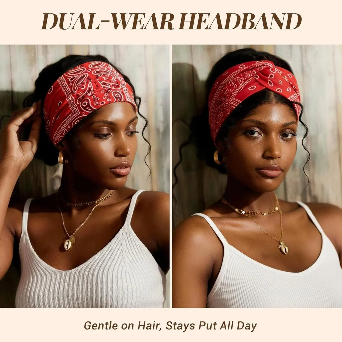 Comfort-Focused Womens Styling – Printed Headband for Everyday Wear