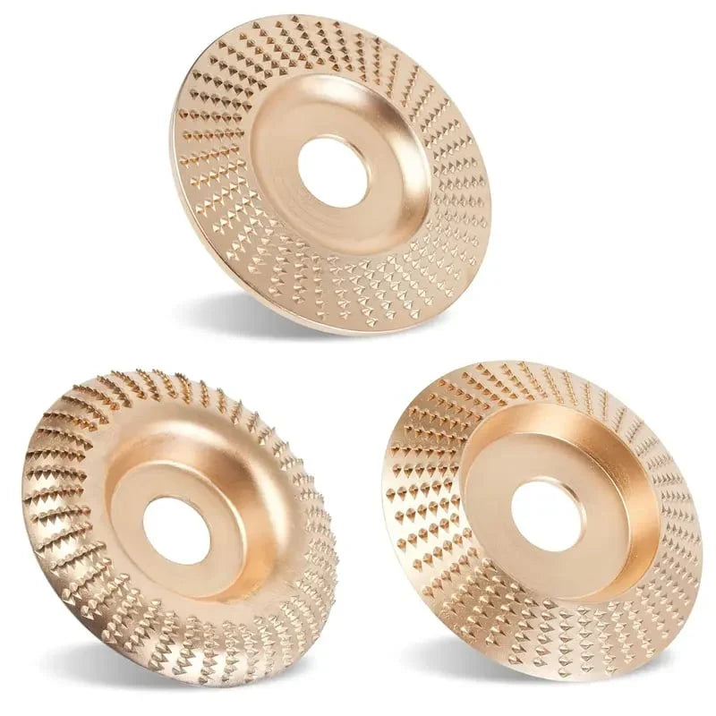 Versatile Wood Carving Disc Set for Angle Grinders