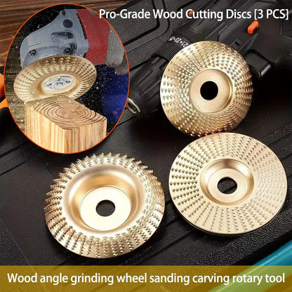 Versatile Wood Carving Disc Set for Angle Grinders