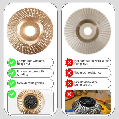 Versatile Wood Carving Disc Set for Angle Grinders