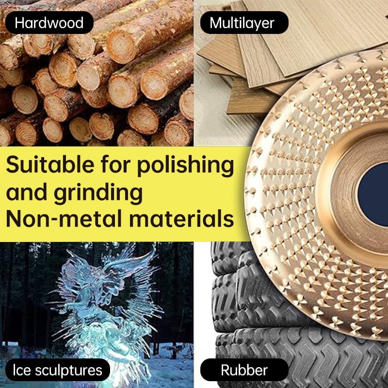 Versatile Wood Carving Disc Set for Angle Grinders