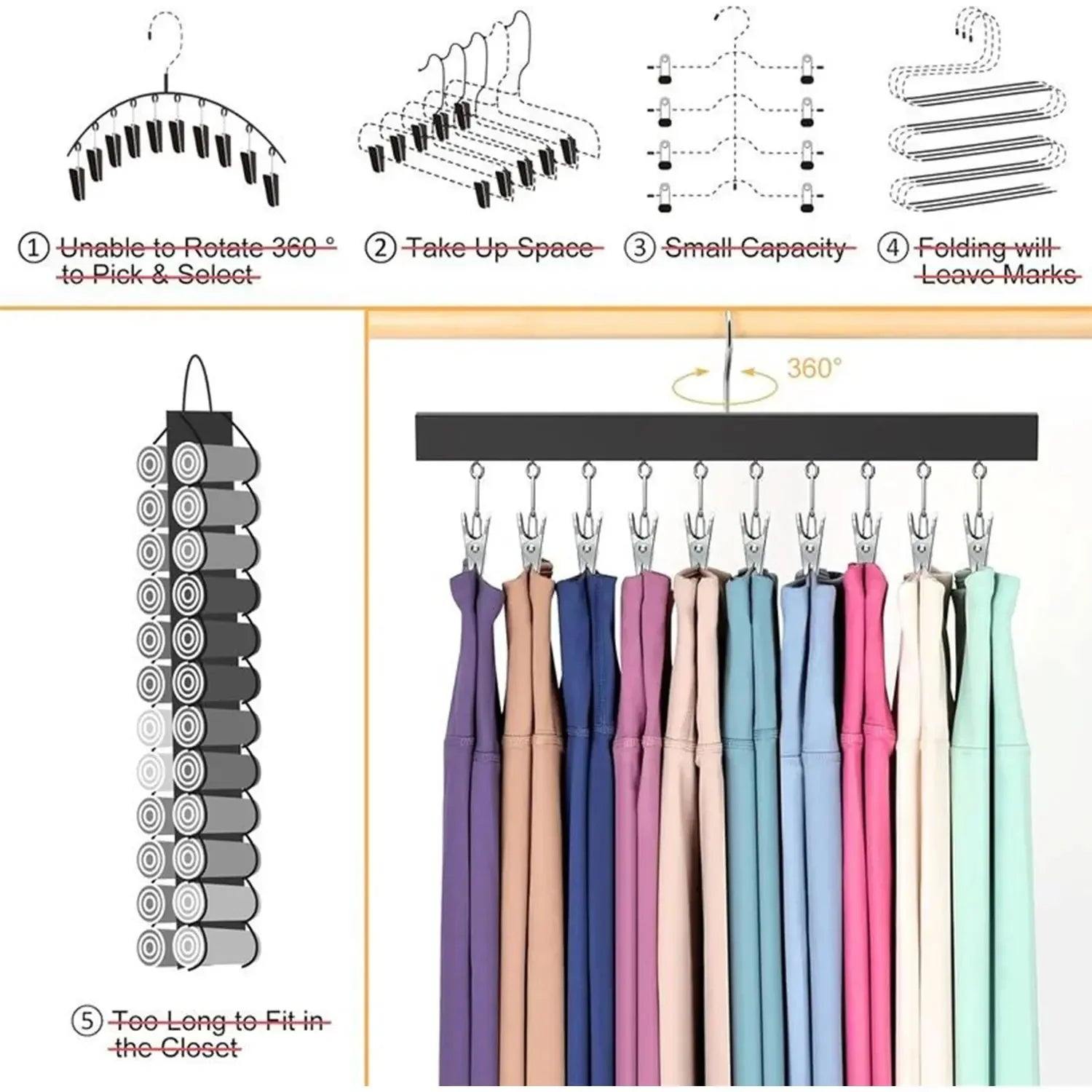 Comfort-Focused Wooden Hat Organizer – Clips Holds for Ev – Wooden Hat