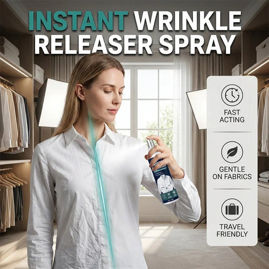 Purpose-Built Instant wrinkle release – no iron, travel-ready