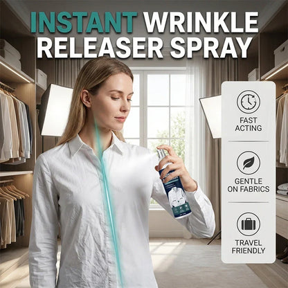 Purpose-Built Instant wrinkle release – no iron, travel-ready