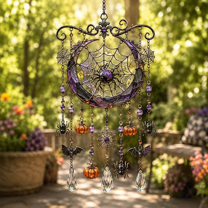 Outdoor Glass Suncatcher Wind Chime for Garden Display