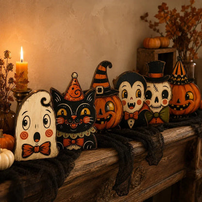 Purpose-Built Vintage Wooden Character Tabletop Decor for Everyday Use