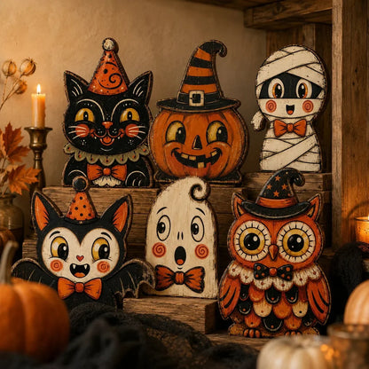 Purpose-Built Vintage Wooden Character Tabletop Decor for Everyday Use
