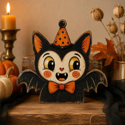 Purpose-Built Vintage Wooden Character Tabletop Decor for Everyday Use