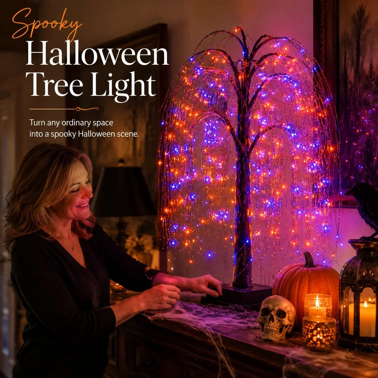 Decorative Spooky Tree Light for Focused Lighting