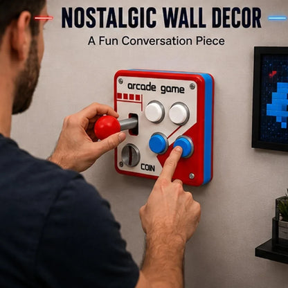 Hands-On Retro Arcade Game Wall Switch Panel for Creative Play