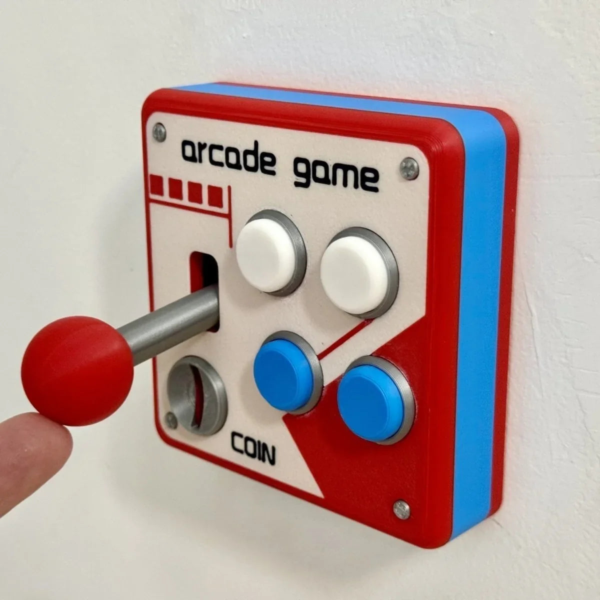 Hands-On Retro Arcade Game Wall Switch Panel for Creative Play