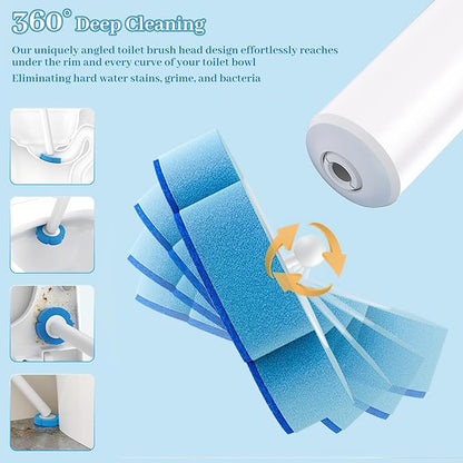 Hands-On Toilet Scrubber Kit with Self-Cleaning Disposable Pads – No