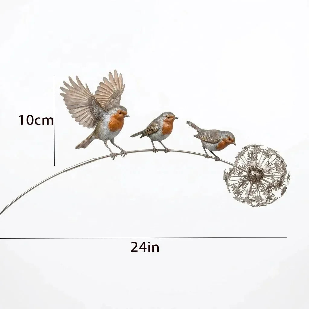 Outdoor-Ready Robin Memorial Garden – Are Near” for Garden Display