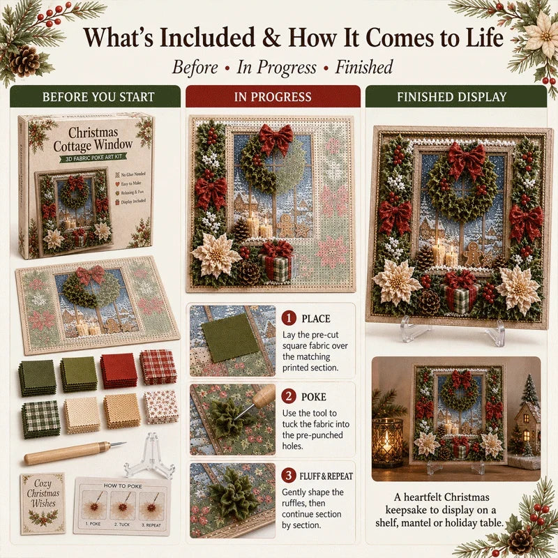 Purpose-Built 3D-kerststof-poke-art-set for Everyday Use