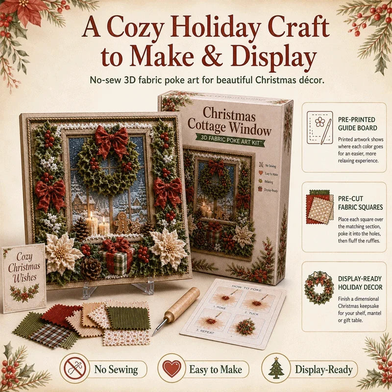 Purpose-Built 3D-kerststof-poke-art-set for Everyday Use