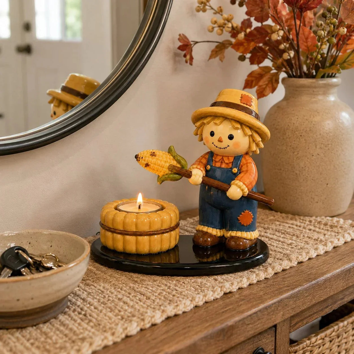 Decorative Campfire Tealight Holder for Focused Lighting