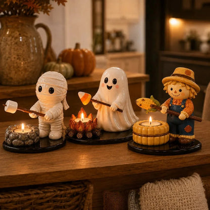 Decorative Campfire Tealight Holder for Focused Lighting