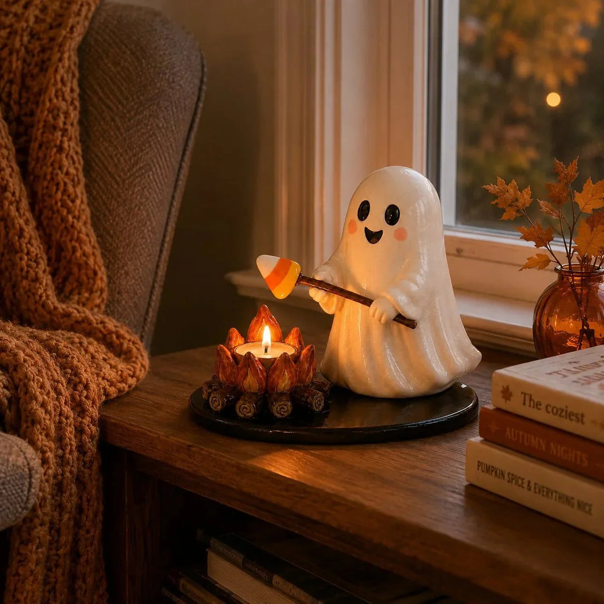Decorative Campfire Tealight Holder for Focused Lighting