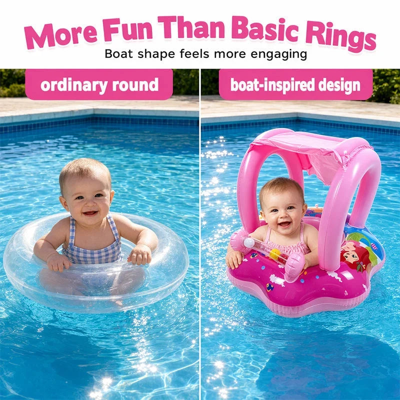 Purpose-Built Yacht-Shaped Inflatable Kids Pool Float for Everyday Use