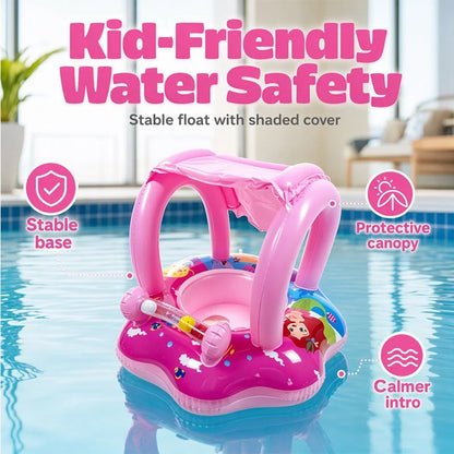 Purpose-Built Yacht-Shaped Inflatable Kids Pool Float for Everyday Use