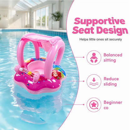 Purpose-Built Yacht-Shaped Inflatable Kids Pool Float for Everyday Use