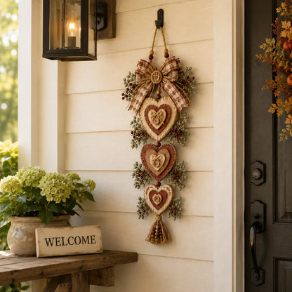 Purpose-Built Vintage Farmhouse Layered Heart Wall