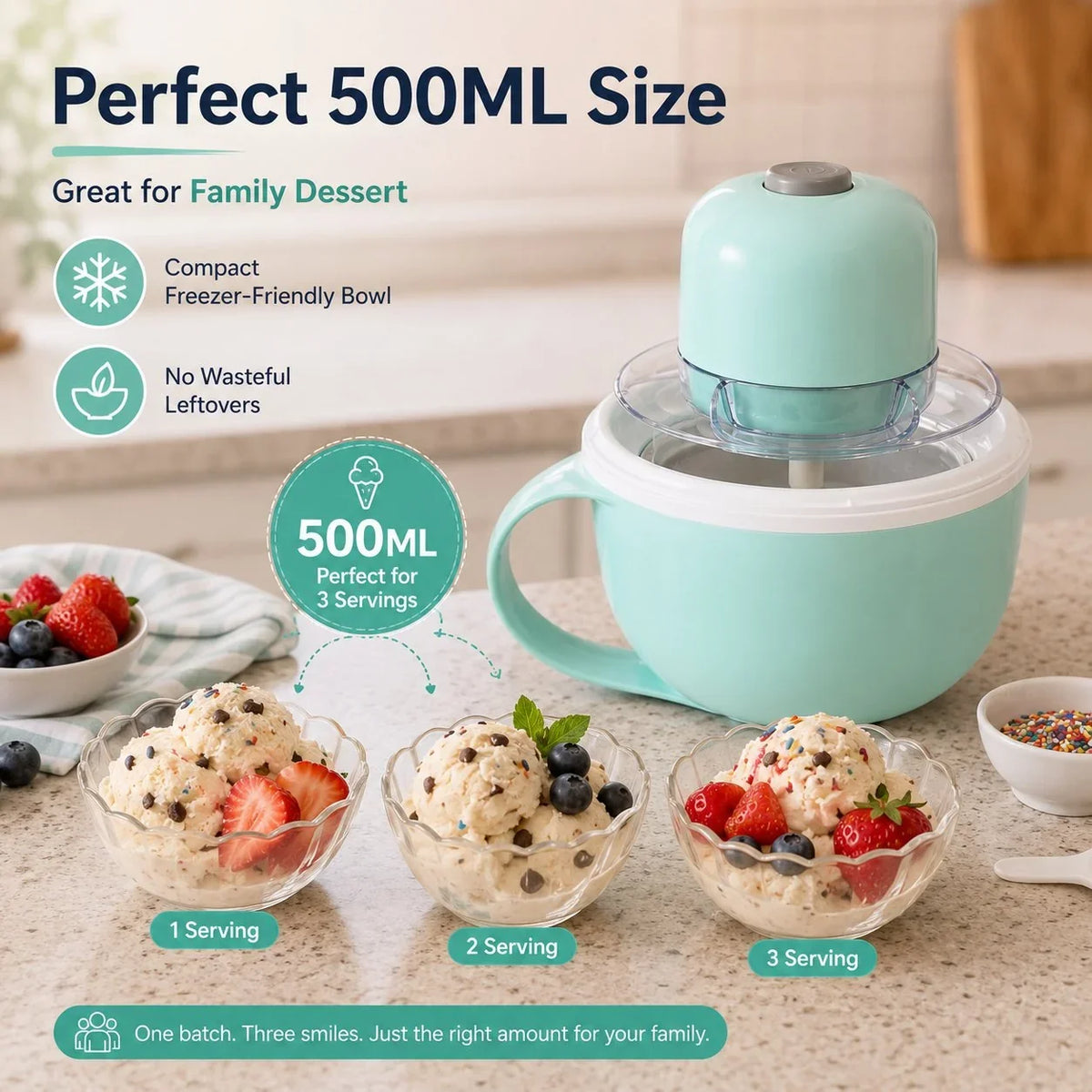 Purpose-Built USB Family DIY Ice Cream Maker for Everyday Use
