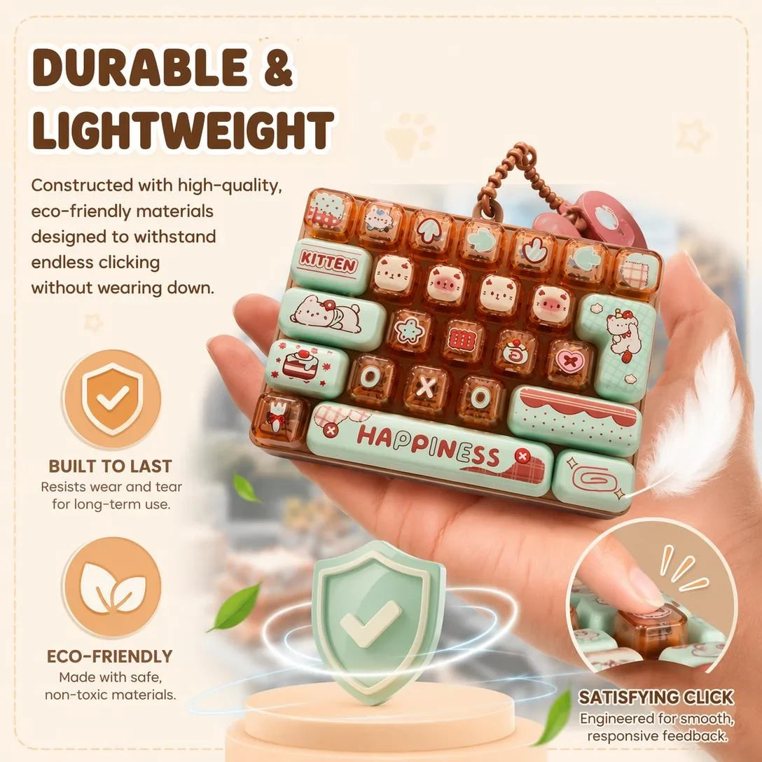 Hands-On 26-Key Mini Mechanical Keyboard Fidget Toy