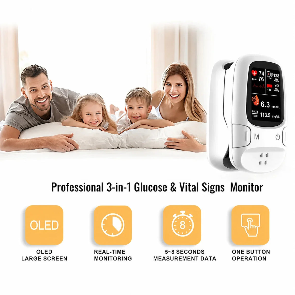 Distinctive Multi-Function Health Monitoring Device for Everyday Wear