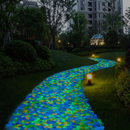 Non-Toxic Multicolor Glow-in-the-Dark Garden and Aquarium Stones