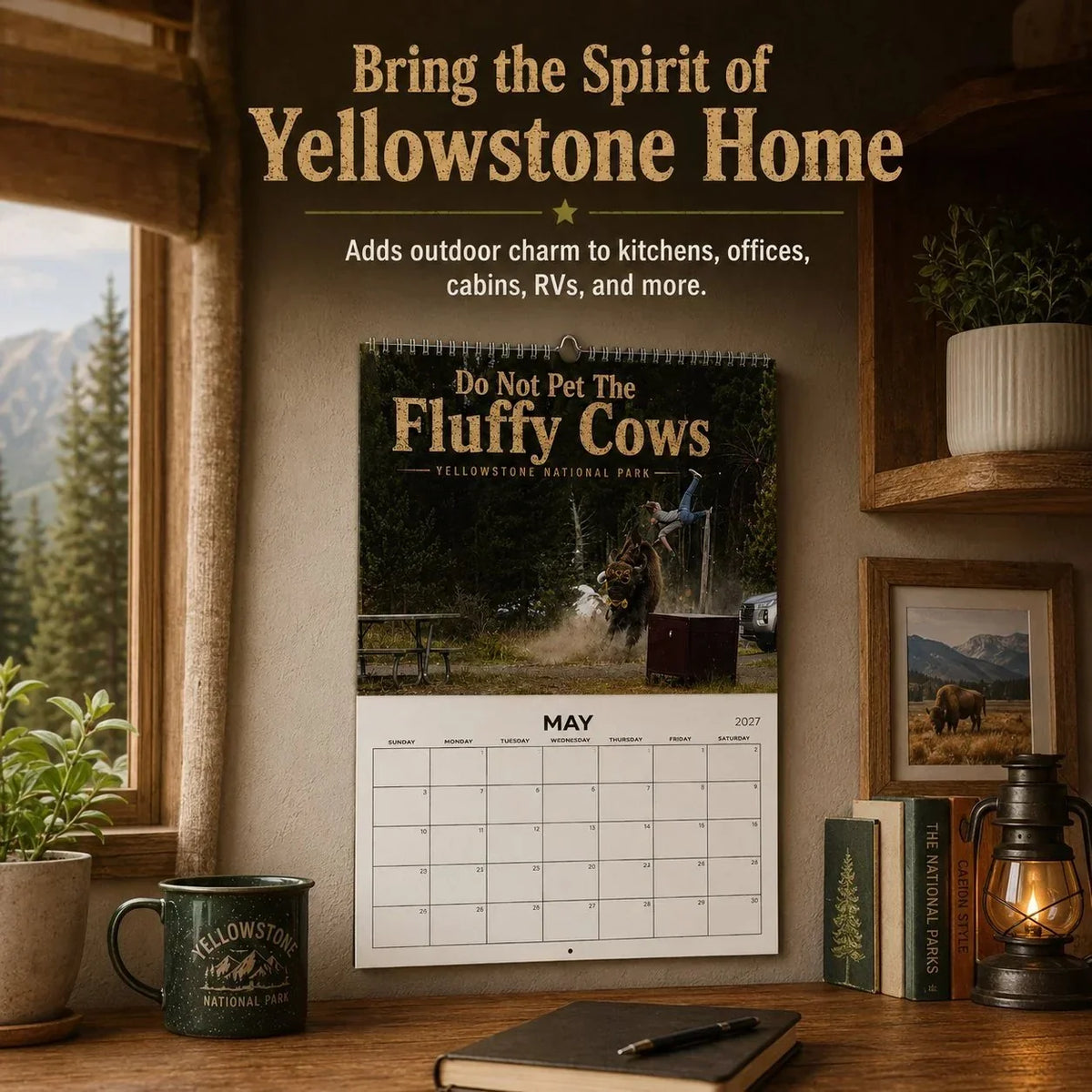 Pet-Friendly "Do Not Pet The Fluffy Cows" Bison Yellowstone National