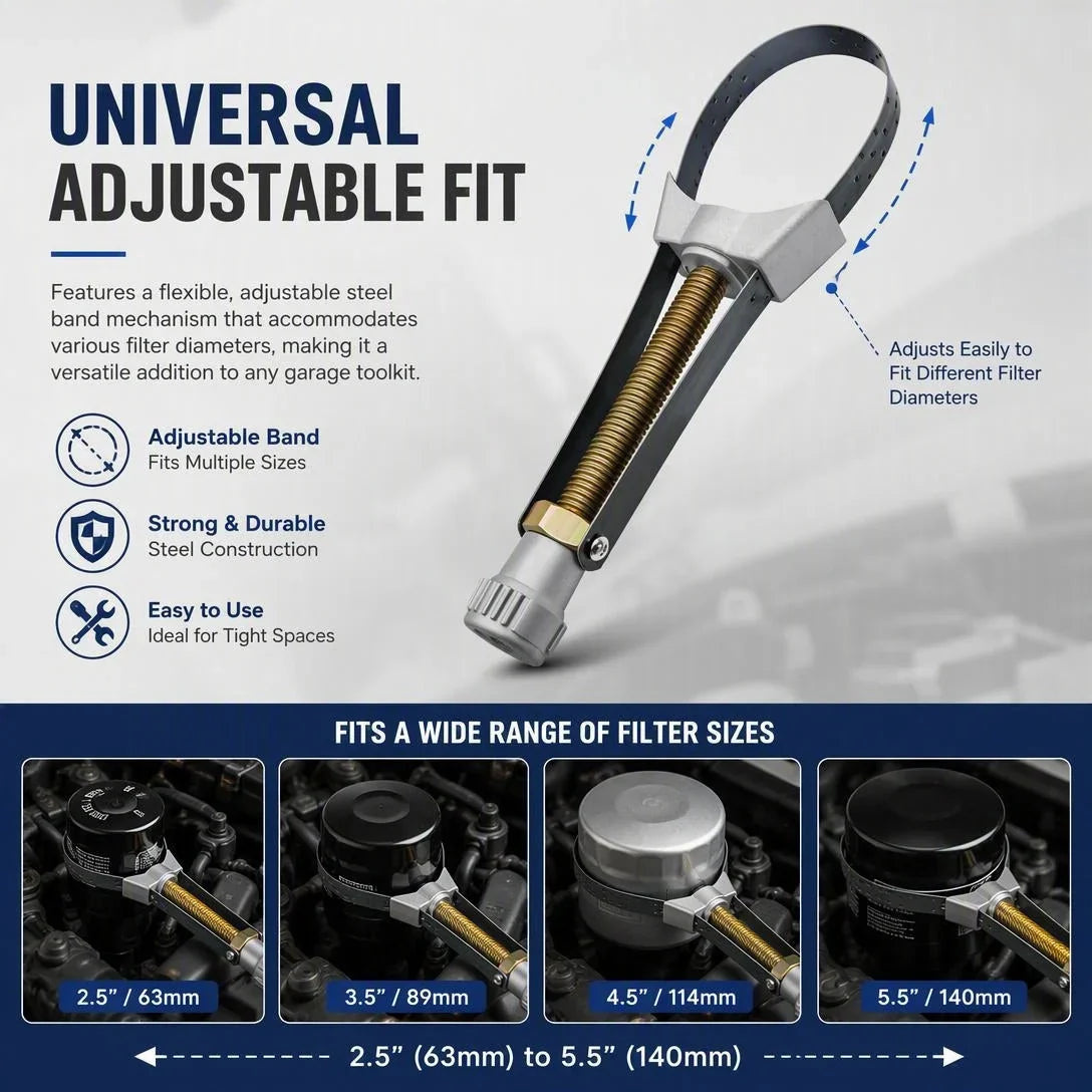 Vehicle-Ready NEW Auto Car Diameter Adjustable Oil Filter Removal
