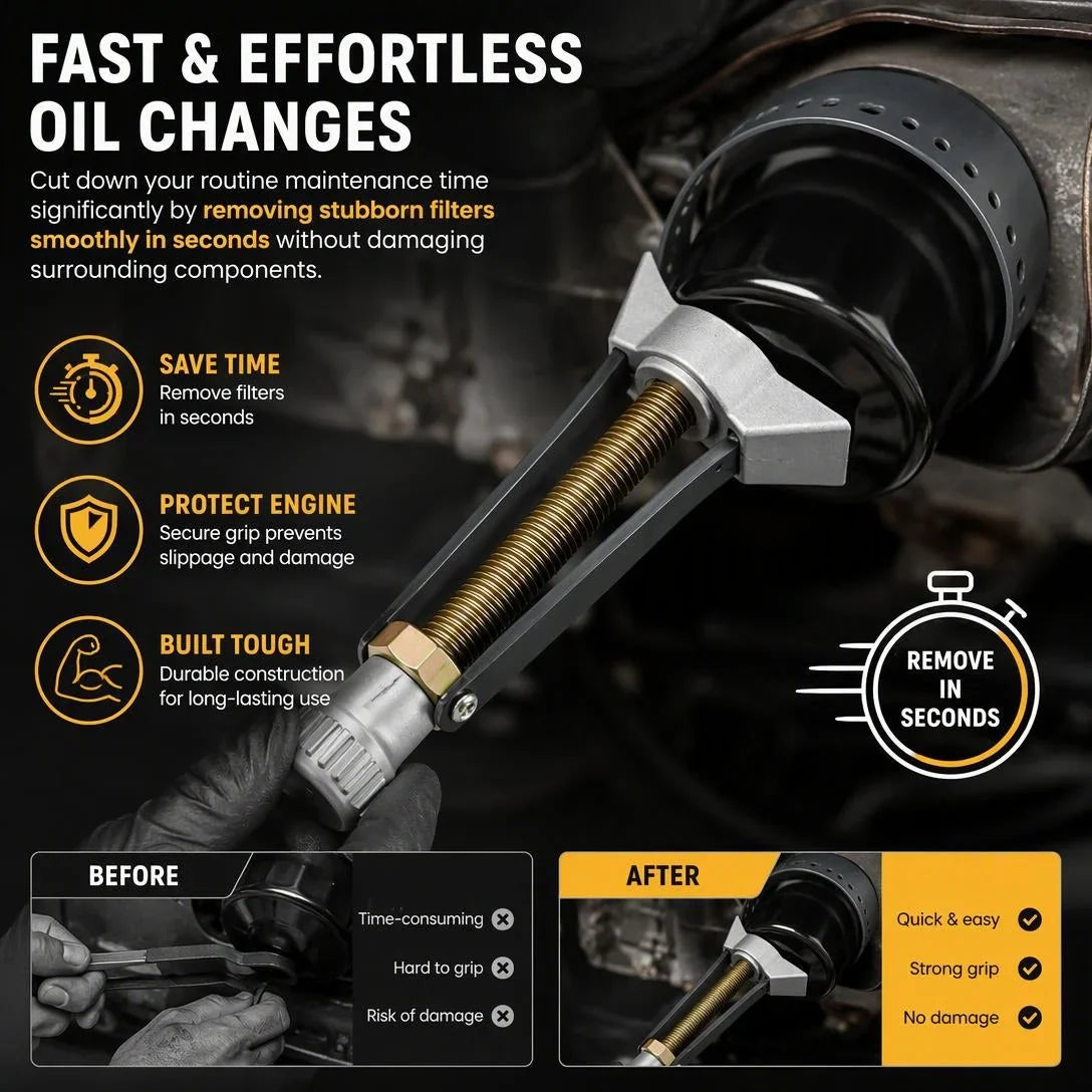 Vehicle-Ready NEW Auto Car Diameter Adjustable Oil Filter Removal