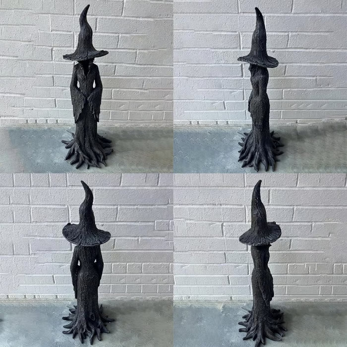 Purpose-Built Hand-Painted Enchanting Witch Statue: The Guardian of