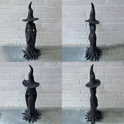 Purpose-Built Hand-Painted Enchanting Witch Statue: The Guardian of