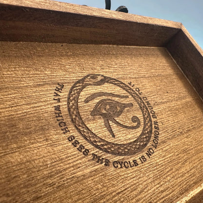 Purpose-Built Arcane Divination Dice Set – Engraved Wooden Box