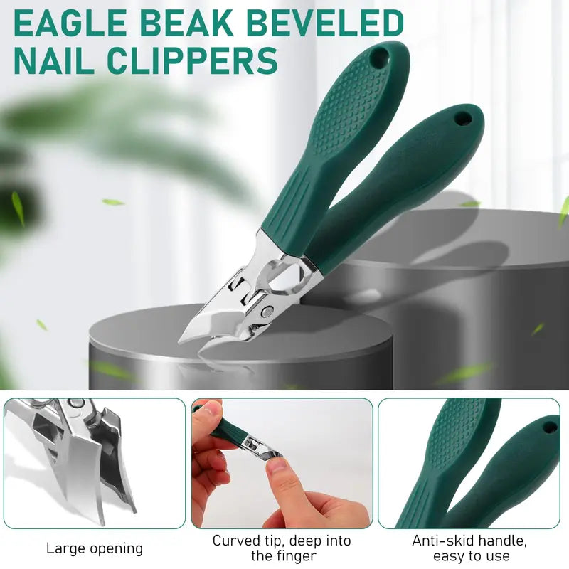 Purpose-Built Eagle Beak Beveled Nail Clippers（3PCS ） for Everyday Use