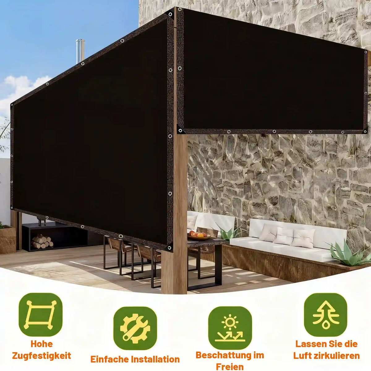 Purpose-Built Heavy Duty Sunblock Shade Cloth for Everyday Use