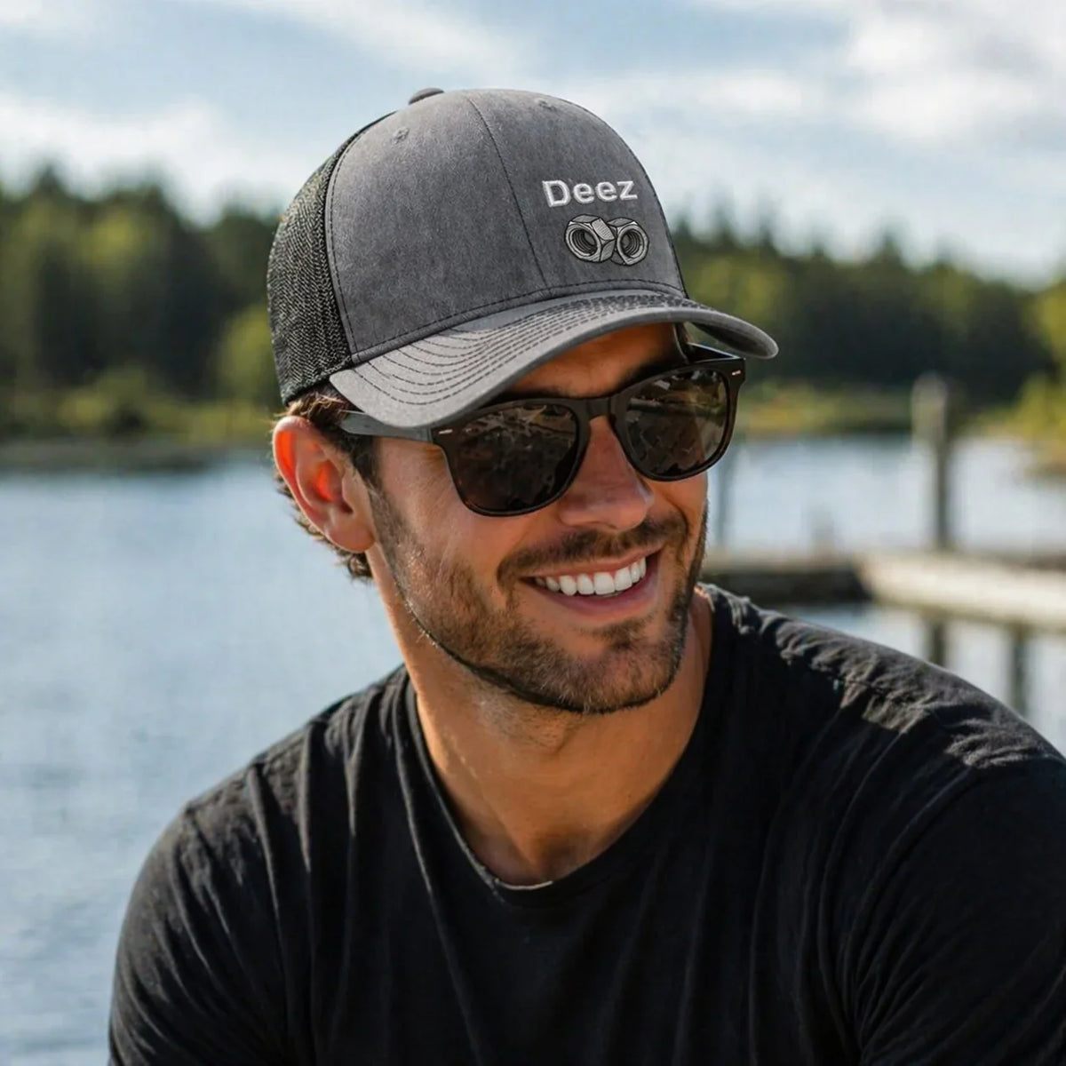 Deez Nuts Embroidered Adjustable Trucker Hat