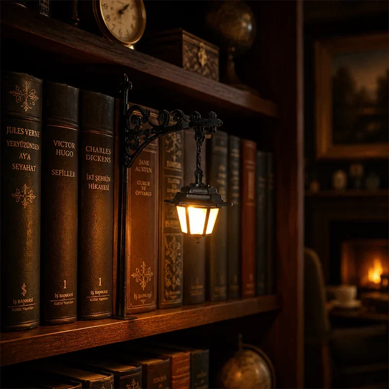 Practical Ghost Bookshelf Lantern for Cozy Reading