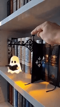Practical Ghost Bookshelf Lantern for Cozy Reading