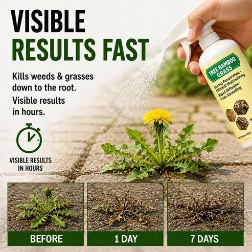 Natural Weed and Grass Control Spray for Outdoor Use