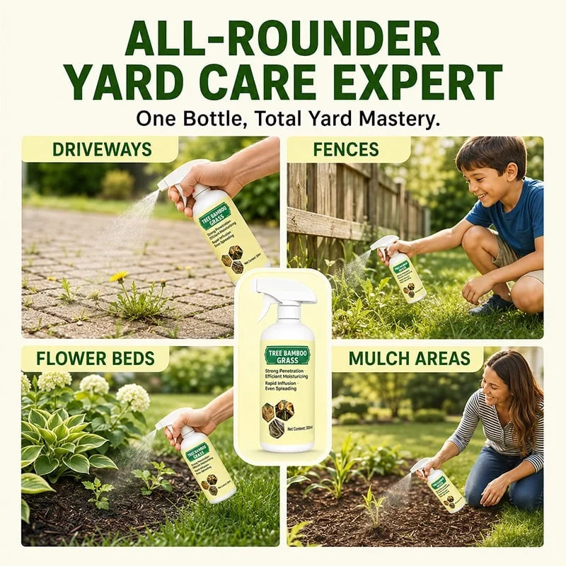 Natural Weed and Grass Control Spray for Outdoor Use