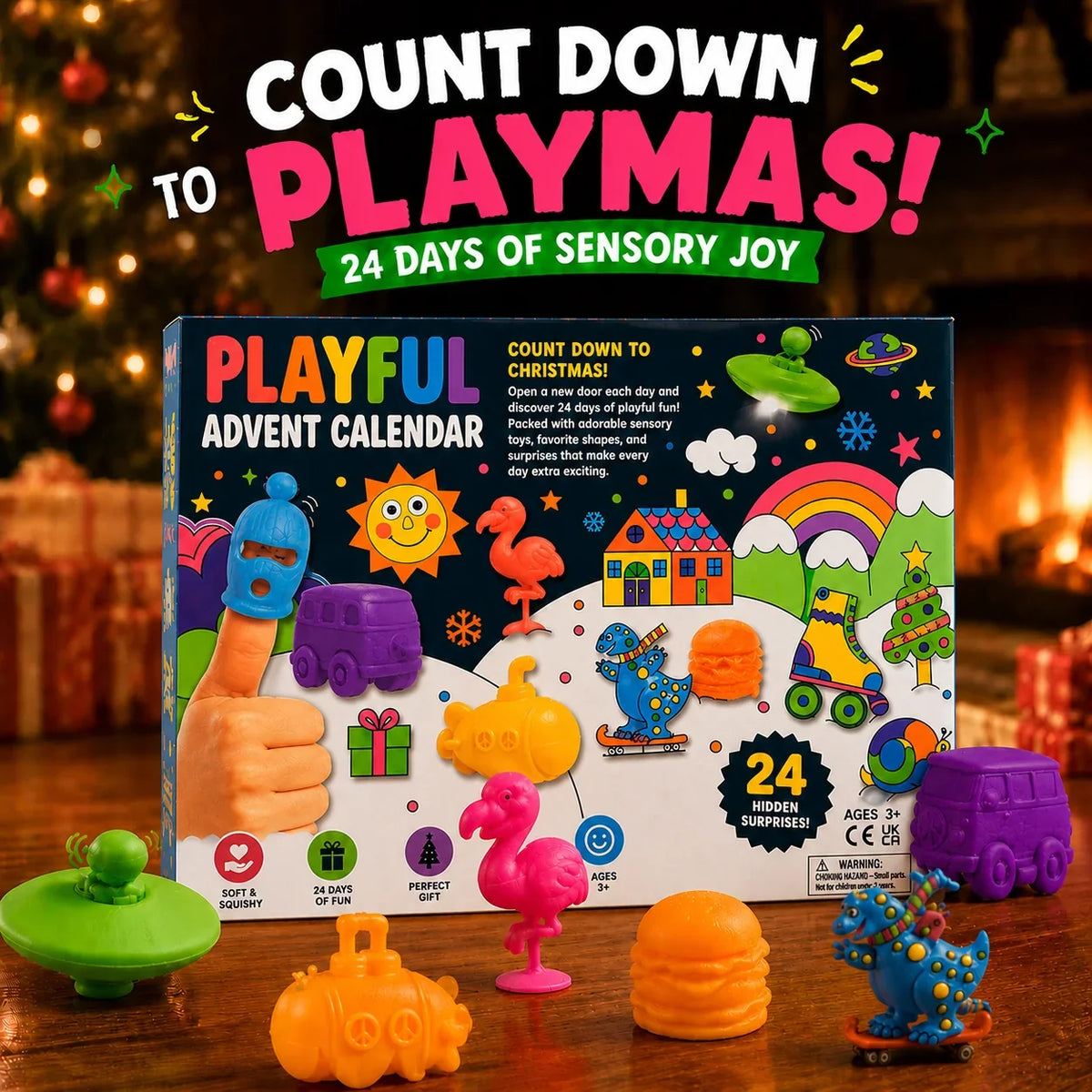 24-Day Squishy Advent Calendar with a Daily Surprise