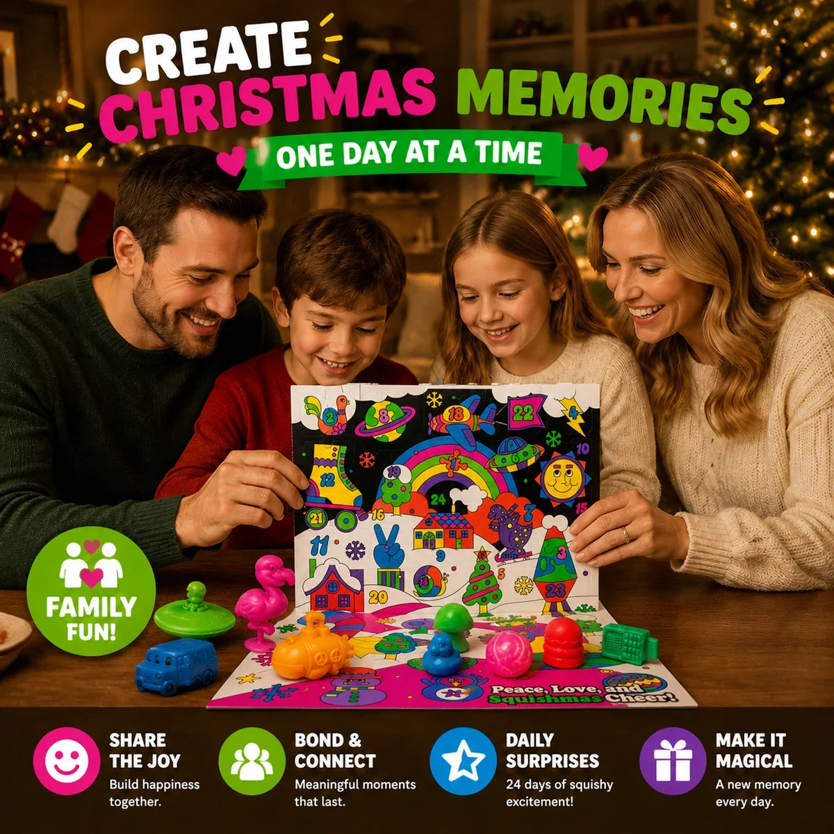 24-Day Squishy Advent Calendar with a Daily Surprise