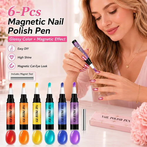 Purpose-Built 6PCS One-Step Gel Nail Art Pen Set – Salon Beauty at