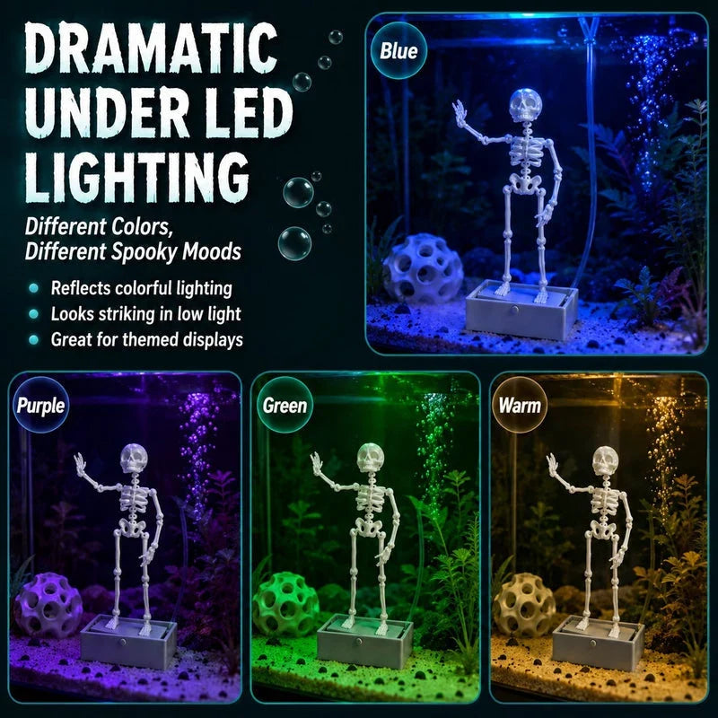 Purpose-Built Air-Driven Dancing Skeleton Aquarium